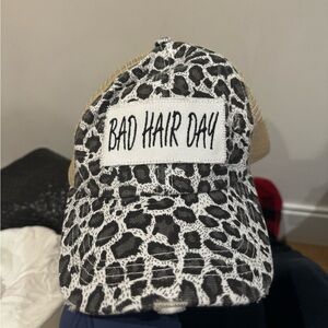 Bad hair day ponytail baseball hat